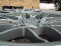 NEW 19 INCH ATOMIC CSL ALLOY WHEELS IN SATIN GUNMETAL, WITH DEEPER CONCAVE 9.5" ET45 REAR**RARE FITMENT** 5x120