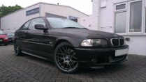 NEW 19 INCH ATOMIC CSL ALLOY WHEELS IN SATIN GUNMETAL, WITH DEEPER CONCAVE 9.5" ET45 REAR**RARE FITMENT** 5x120