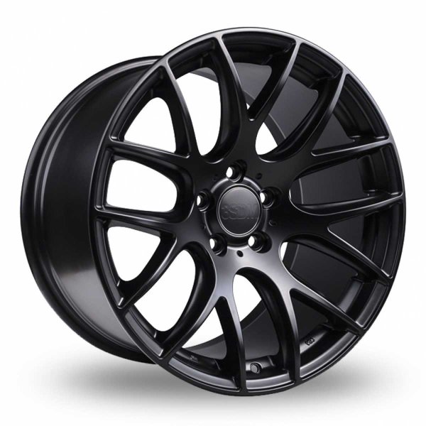 NEW 18 INCH 3SDM 0.01 ALLOY WHEELS IN SATIN BLACK WITH DEEPER CONCAVE 9.5" REAR OPTION 5x112
