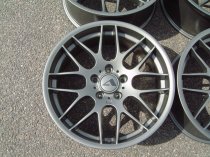 NEW 19" ATOMIC CSL ALLOY WHEELS IN SATIN GUNMETAL, WITH VERY DEEP CONCAVE 9.5" ET33 REAR**VERY RARE FITMENT**