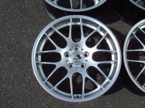NEW 19 INCH ATOMIC CSL ALLOY WHEELS IN HYPER SILVER, WITH VERY DEEP CONCAVE 9.5″ ET27 REAR E46 M3 5x120