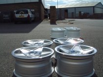 NEW 18 INCH 3SDM 0.05 ALLOY WHEELS IN SILVER POLISHED WITH DEEPER CONCAVE 9.5" REAR 5x112