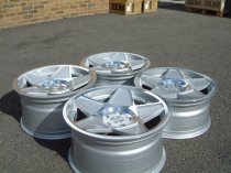 NEW 18 INCH 3SDM 0.05 ALLOY WHEELS IN SILVER POLISHED WITH DEEPER CONCAVE 9.5" REAR 5x112