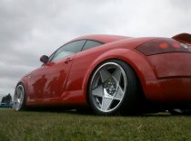 NEW 18 INCH 3SDM 0.05 ALLOY WHEELS IN SILVER WITH POLISHED FACE AND DEEPER CONCAVE 9.5" REAR OPTION 5x100