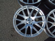 NEW 19 INCH ZITO 935 CSL GTS ALLOY WHEELS IN HYPER SILVER WITH DEEPER CONCAVE 10″ REARS 5x112