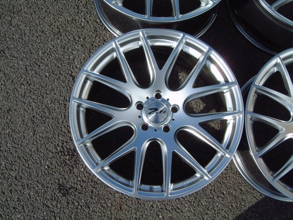 NEW 19 INCH ZITO 935 CSL GTS ALLOY WHEELS IN HYPER SILVER WITH DEEPER CONCAVE 10" REARS 5x112