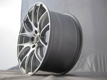 NEW 19" AXE CS LITE ALLOY WHEELS IN SILVER WITH POLISHED FACE, DEEPER CONCAVE 9.5" REARS