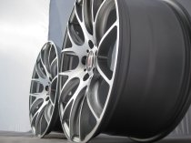 NEW 19" AXE CS LITE ALLOY WHEELS IN SILVER WITH POLISHED FACE, DEEPER CONCAVE 9.5" REARS