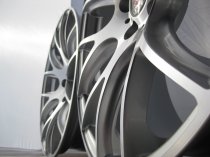 NEW 19 INCH AXE CS LITE ALLOY WHEELS IN SILVER WITH POLISHED FACE AND DEEPER CONCAVE 9.5" REARS 5x112