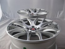 NEW 19" AXE CS LITE ALLOY WHEELS IN SILVER WITH POLISHED FACE, DEEPER CONCAVE 9.5" REARS