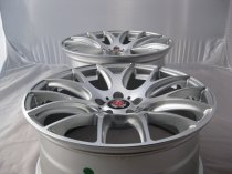 NEW 19 INCH AXE CS LITE ALLOY WHEELS IN SILVER WITH POLISHED FACE AND DEEPER CONCAVE 9.5" REARS 5x112