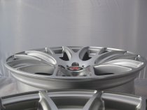 NEW 19 INCH AXE CS LITE ALLOY WHEELS IN SILVER WITH POLISHED FACE AND DEEPER CONCAVE 9.5" REARS 5x112