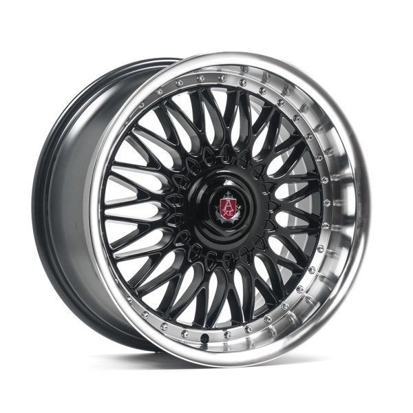 NEW 18 INCH AXE EX10 ALLOY WHEELS IN GLOSS BLACK WITH POLISHED DISH