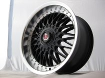 NEW 18 INCH AXE EX10 ALLOY WHEELS IN GLOSS BLACK WITH POLISHED DISH