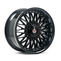 NEW 18 INCH AXE EX10 ALLOY WHEELS IN MATT BLACK WITH CHROME RIVETS
