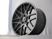 NEW 19 INCH ATOMIC CSL Y SPOKE ALLOY WHEELS IN SATIN GUNMETAL WITH DEEPER CONCAVE 9.5" ALL ROUND 5x112