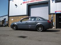 NEW 19 INCH ATOMIC CSL Y SPOKE ALLOY WHEELS IN SATIN GUNMETAL WITH DEEPER CONCAVE 9.5" ALL ROUND 5x112
