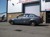 NEW 19" ATOMIC CS Y SPOKE ALLOY WHEELS IN SATIN GUNMETAL WITH DEEPER CONCAVE 9.5" ET38 ALL ROUND