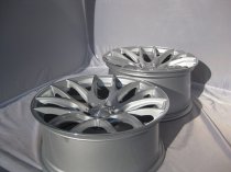 NEW 20" 3SDM 0.01 ALLOY WHEELS FINISHED SILVER WITH POLISHED FACE, DEEP CONCAVE 10" REARS