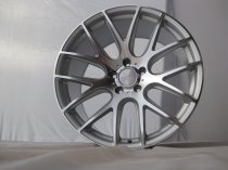 NEW 20" 3SDM 0.01 ALLOY WHEELS FINISHED SILVER WITH POLISHED FACE, DEEP CONCAVE 10" REARS