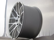 NEW 20" 3SDM 0.01 ALLOY WHEELS FINISHED SILVER WITH POLISHED FACE, DEEP CONCAVE 10" REARS