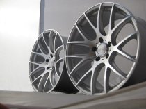 NEW 20" 3SDM 0.01 ALLOY WHEELS FINISHED SILVER WITH POLISHED FACE, DEEP CONCAVE 10" REARS