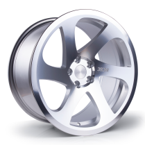 NEW 18 INCH 3SDM 0.06 ALLOY WHEELS IN SILVER WITH POLISHED FACE AND DEEPER CONCAVE 9.5" REAR OPTION 5x100