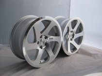 NEW 18 INCH 3SDM 0.06 ALLOY WHEELS IN SILVER WITH POLISHED FACE AND DEEPER CONCAVE 9.5" REAR OPTION 5x100