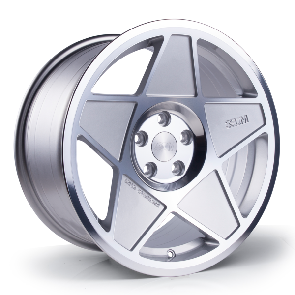 NEW 16" 3SDM 0.05 ALLOY WHEELS IN SILVER WITH POLISHED FACE, DEEPER CONCAVE 9" REAR OPTION