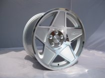 NEW 16 INCH 3SDM 0.05 ALLOY WHEELS IN SILVER WITH POLISHED FACE AND DEEPER CONCAVE 9" REAR OPTION 5x100