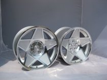 NEW 16" 3SDM 0.05 ALLOY WHEELS IN SILVER WITH POLISHED FACE, DEEPER CONCAVE 9" REAR OPTION