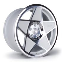 NEW 19″ 3SDM 0.05 ALLOY WHEELS IN WHITE WITH POLISHED FACE, DEEPER CONCAVE 9.5″ REAR
