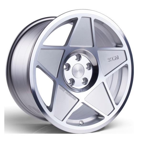 NEW 19" 3SDM 0.05 ALLOY WHEELS IN SILVER WITH POLISHED FACE AND DEEPER CONCAVE 9.5" REAR OPTION