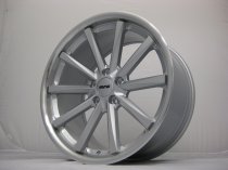 NEW 19" OEMS 110 ALLOY WHEEL IN SILVER WITH POLISHED FACE + DISH AND DEEPER CONCAVE 9.5" REAR