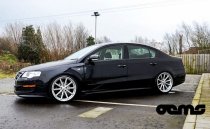 NEW 19 INCH OEMS 110 ALLOY WHEEL IN SILVER WITH POLISHED FACE WITH DEEPER CONCAVE 9.5" REAR 5x120
