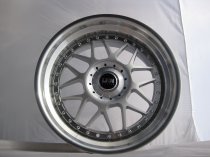 NEW 18″ LRN BLITZ ALLOY WHEELS IN SILVER WITH POLISHED STEPPED DISH, DEEPER 9″ REAR OPTION