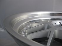 NEW 18" LRN BLITZ ALLOY WHEELS IN SILVER WITH POLISHED STEPPED DISH, DEEPER 9" REAR OPTION