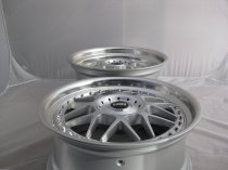 NEW 18 INCH LRN BLITZ ALLOY WHEELS IN SILVER WITH POLISHED STEPPED DISH, DEEPER 9" REAR OPTION 5x120
