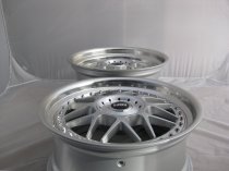 NEW 18" LRN BLITZ ALLOY WHEELS IN SILVER WITH POLISHED STEPPED DISH, DEEPER 9" REAR OPTION