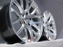 NEW 18" ZITO 935 CSL GTS ALLOY WHEELS IN HYPER SILVER WITH DEEPER CONCAVE 9.5" REAR