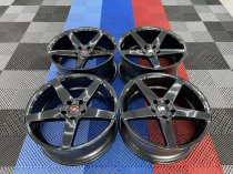 NEW 19 INCH ISPIRI ISR5 ALLOY WHEELS IN GLOSS BLACK WITH DEEPER CONCAVE 9.5" REARS 5x120