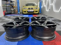 NEW 19 INCH ISPIRI ISR5 ALLOY WHEELS IN GLOSS BLACK WITH DEEPER CONCAVE 9.5" REARS 5x120