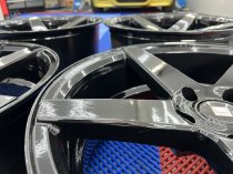 NEW 19 INCH ISPIRI ISR5 ALLOY WHEELS IN GLOSS BLACK WITH DEEPER CONCAVE 9.5" REARS 5x120