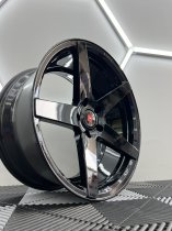 NEW 19 INCH ISPIRI ISR5 ALLOY WHEELS IN GLOSS BLACK WITH DEEPER CONCAVE 9.5" REARS 5x120