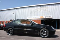 NEW 20 INCH AM TWIN DEEP ALLOY WHEELS IN BLACK WITH POLISHED FACE AND INOX DISH,DEEPER 10" REAR 5x112