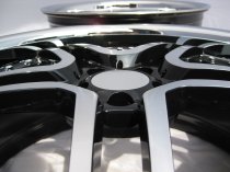 NEW 20 INCH AM TWIN DEEP ALLOY WHEELS IN BLACK WITH POLISHED FACE AND INOX DISH,DEEPER 10" REAR 5x112