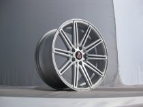 NEW 18" AXE EX15 ALLOY WHEELS IN SILVER WITH POLISHED FACE, DEEP CONCAVE 9" ALL ROUND