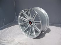 NEW 18" AXE EX15 ALLOY WHEELS IN SILVER WITH POLISHED FACE, DEEP CONCAVE 9" ALL ROUND
