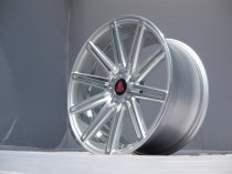 NEW 18" AXE EX15 ALLOY WHEELS IN SILVER WITH POLISHED FACE, DEEP CONCAVE 9" ALL ROUND