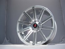 NEW 18" AXE EX15 ALLOY WHEELS IN SILVER WITH POLISHED FACE, DEEP CONCAVE 9" ALL ROUND